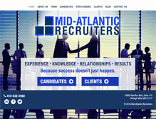 Tablet Screenshot of midatlanticrecruiters.com
